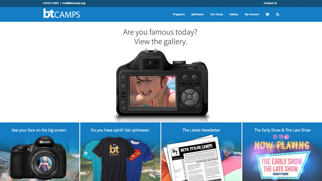 Responsive website design preview on a desktop and mobile device.