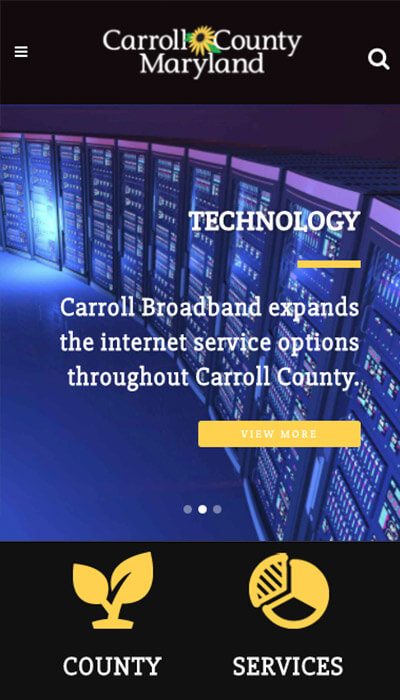 Carroll County MD mobile website design | Web Design Westminster, MD