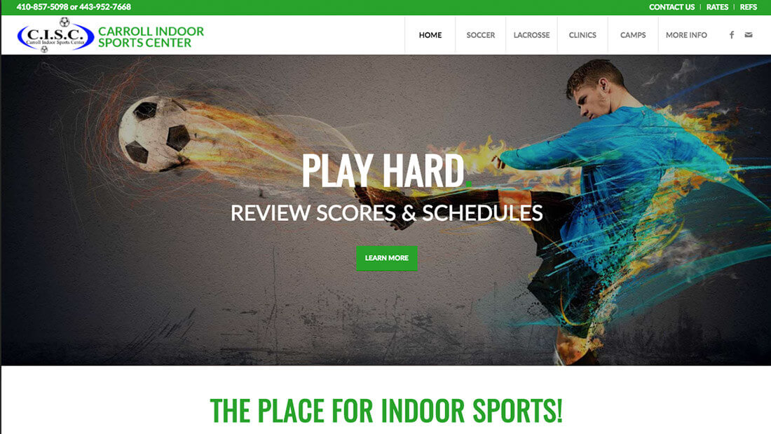 Carroll Indoor website design | Web Design Maryland
