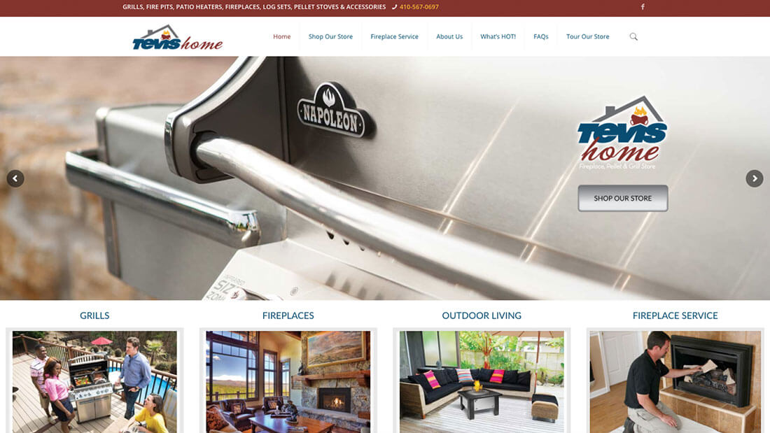 A slideshow of various web design projects KōHN Creative has completed for Maryland clients.
